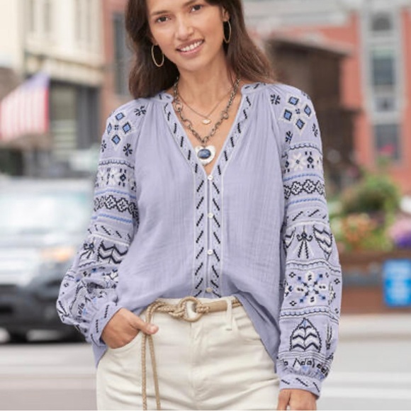 Sundance Tops - Sundance embroidered top